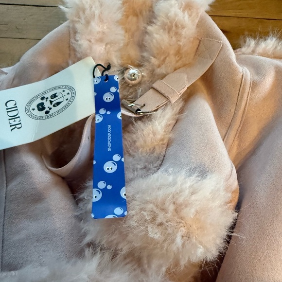 Cider Pink Faux Fur Trim Jacket - Picture 5 of 10